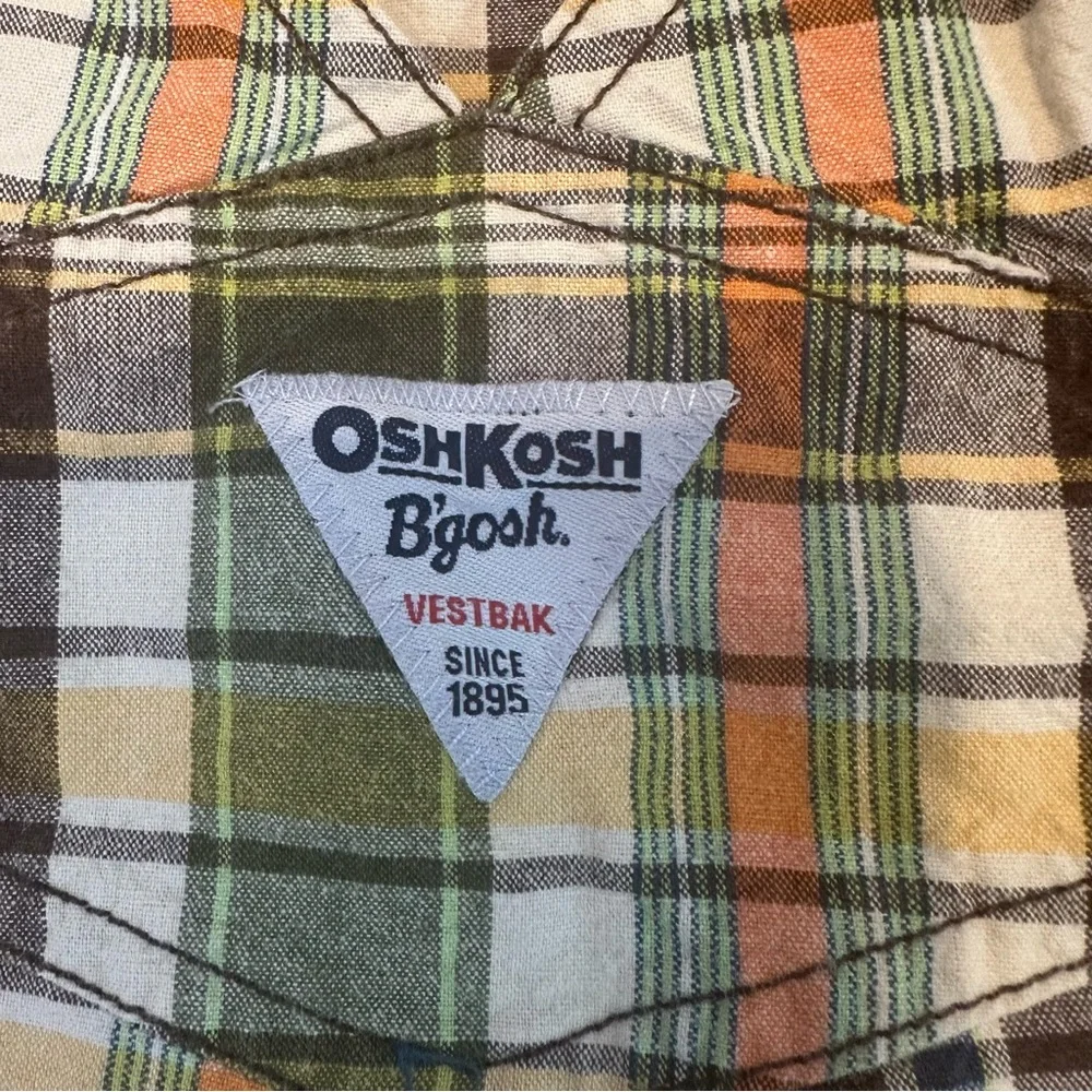 OshKosh B’gosh‎ Plaid Overalls